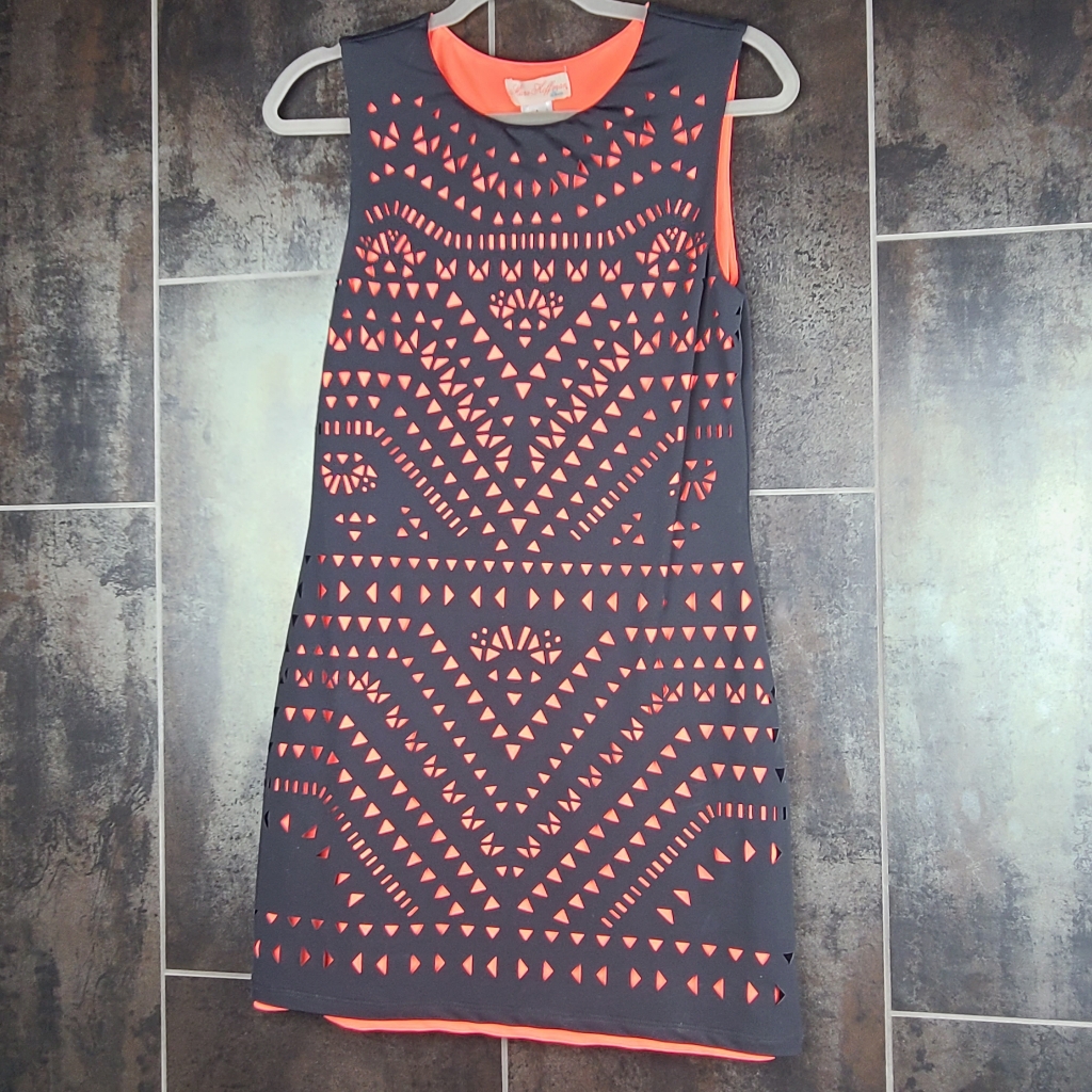 Mara Hoffman Swim Mini Laser Cut Black Coral Large